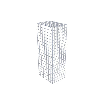 Gavión complementario de tipo 4 100 cm x 40 cm x 30 cm (largo x alto x fondo), malla 5 cm x 5 cm, anillo en C
