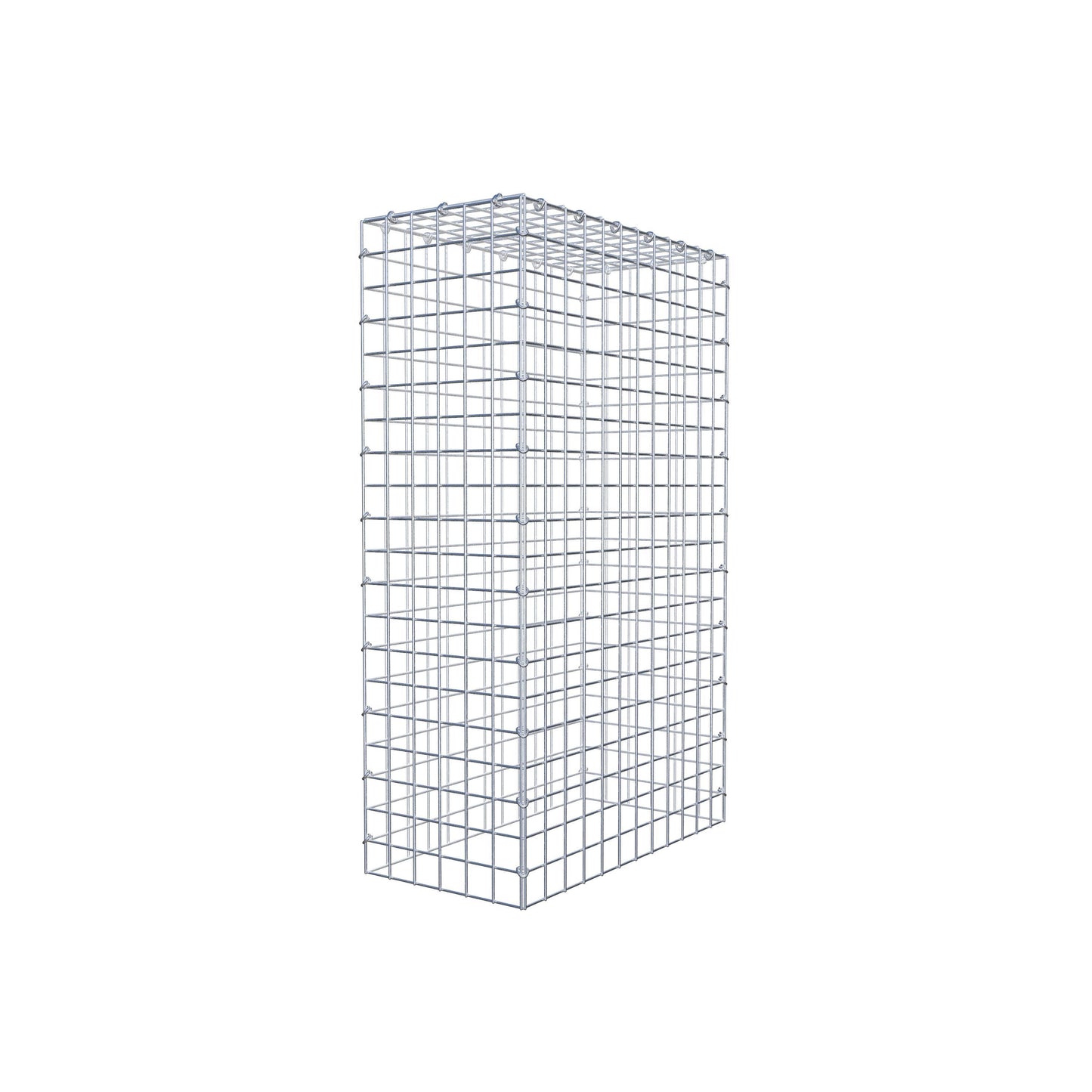 Gavión complementario de tipo 3 100 cm x 60 cm x 30 cm (largo x alto x fondo), malla 5 cm x 5 cm, anillo en C
