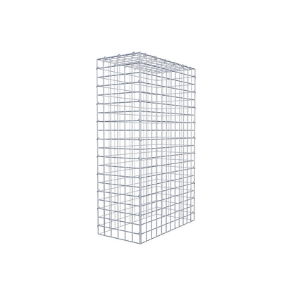 Gavión complementario de tipo 3 100 cm x 60 cm x 30 cm (largo x alto x fondo), malla 5 cm x 5 cm, anillo en C