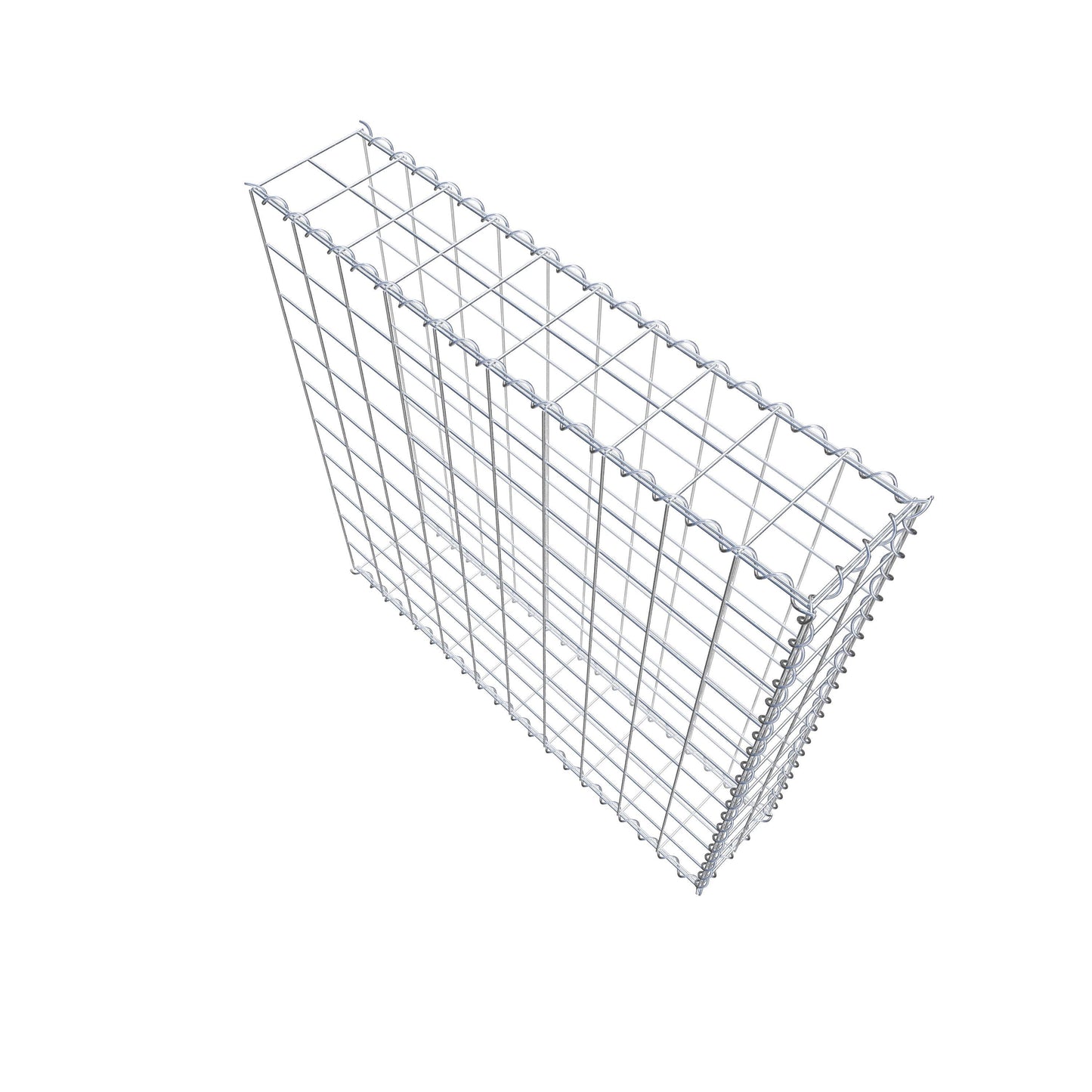 Gabbione aggiuntivo tipo 2 100 cm x 100 cm x 20 cm (L x H x P), maglia 10 cm x 10 cm, a spirale