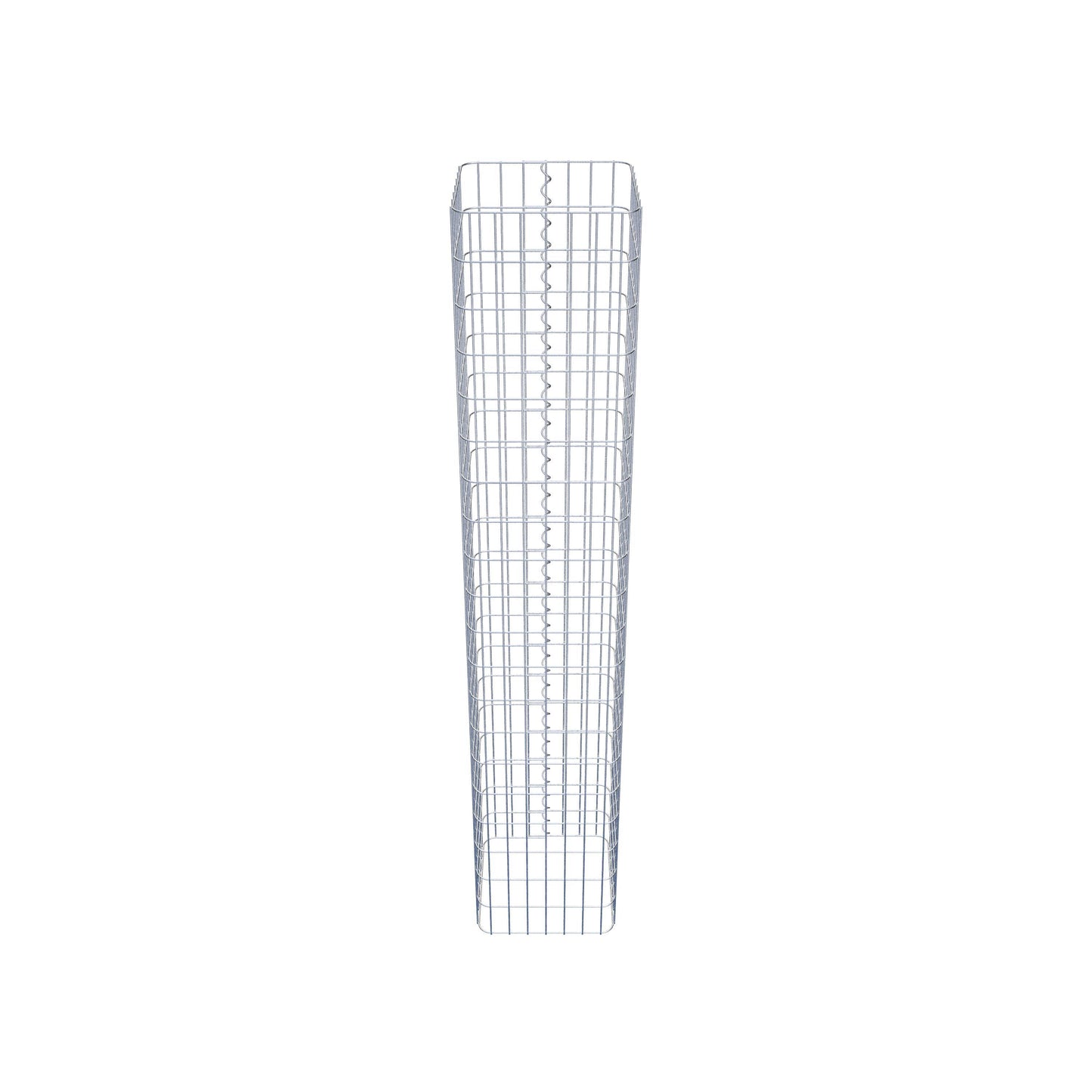 Gabionensäule eckig 37 cm x 37 cm, 200 cm Höhe, MW 5 cm x 10 cm