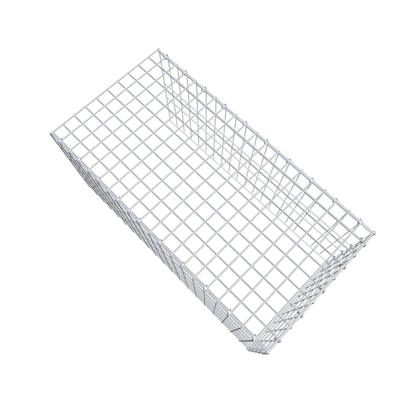 Gavión adicional tipo 4 100 cm x 50 cm x 50 cm (L x A x P), malla 5 cm x 10 cm, anillo en C