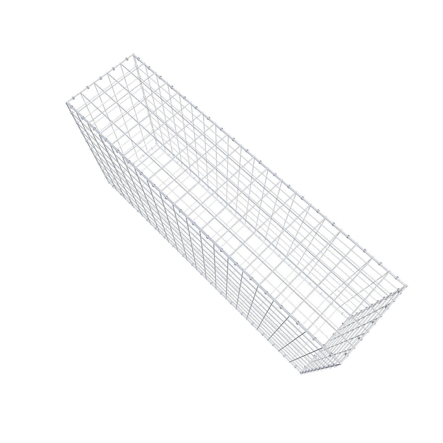 Schanskorf 200 cm x 100 cm x 50 cm (L x H x D), maaswijdte 10 x 10 cm, spiraalring
