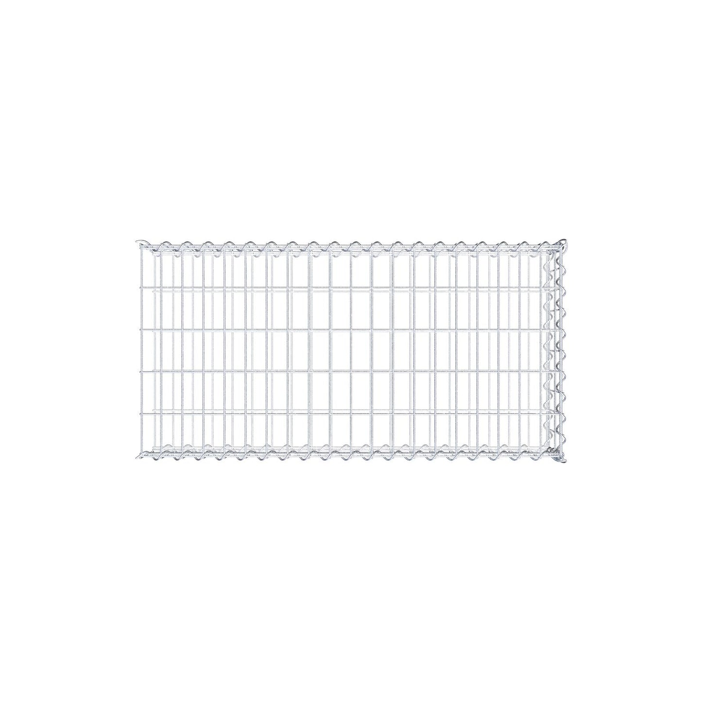 Aangegroeide schanskorf type 2 100 cm x 20 cm x 50 cm (L x H x D), maaswijdte 5 cm x 10 cm, spiraal