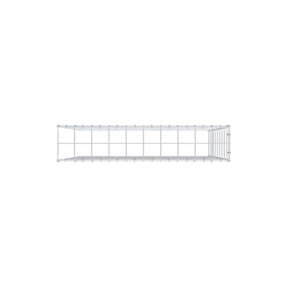 Mounted gabion type 4 100 cm x 100 cm x 20 cm (L x H x D), mesh size 10 cm x 10 cm, C-ring