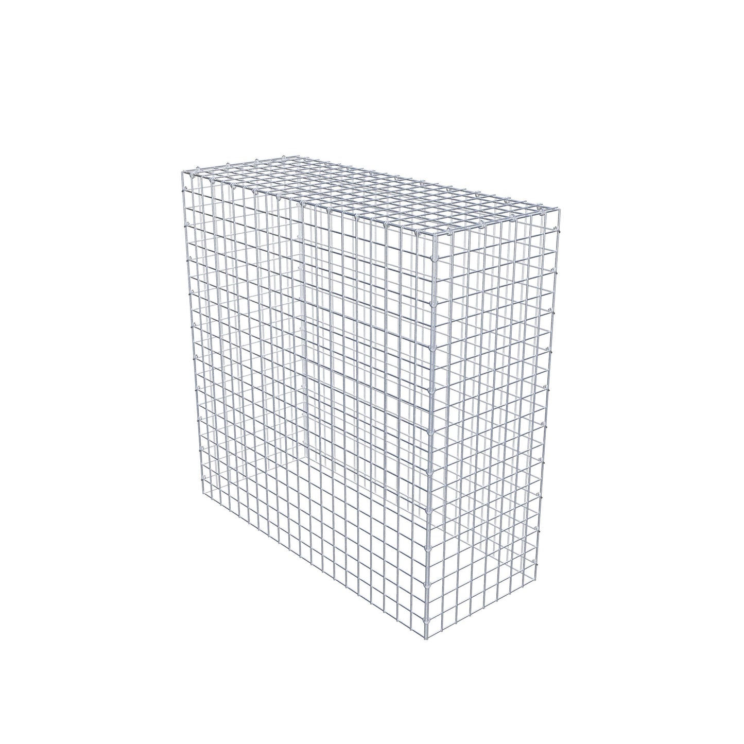 Gabião Tipo 3 100 cm x 100 cm x 40 cm (C x A x P), malhagem 5 cm x 5 cm, anel C