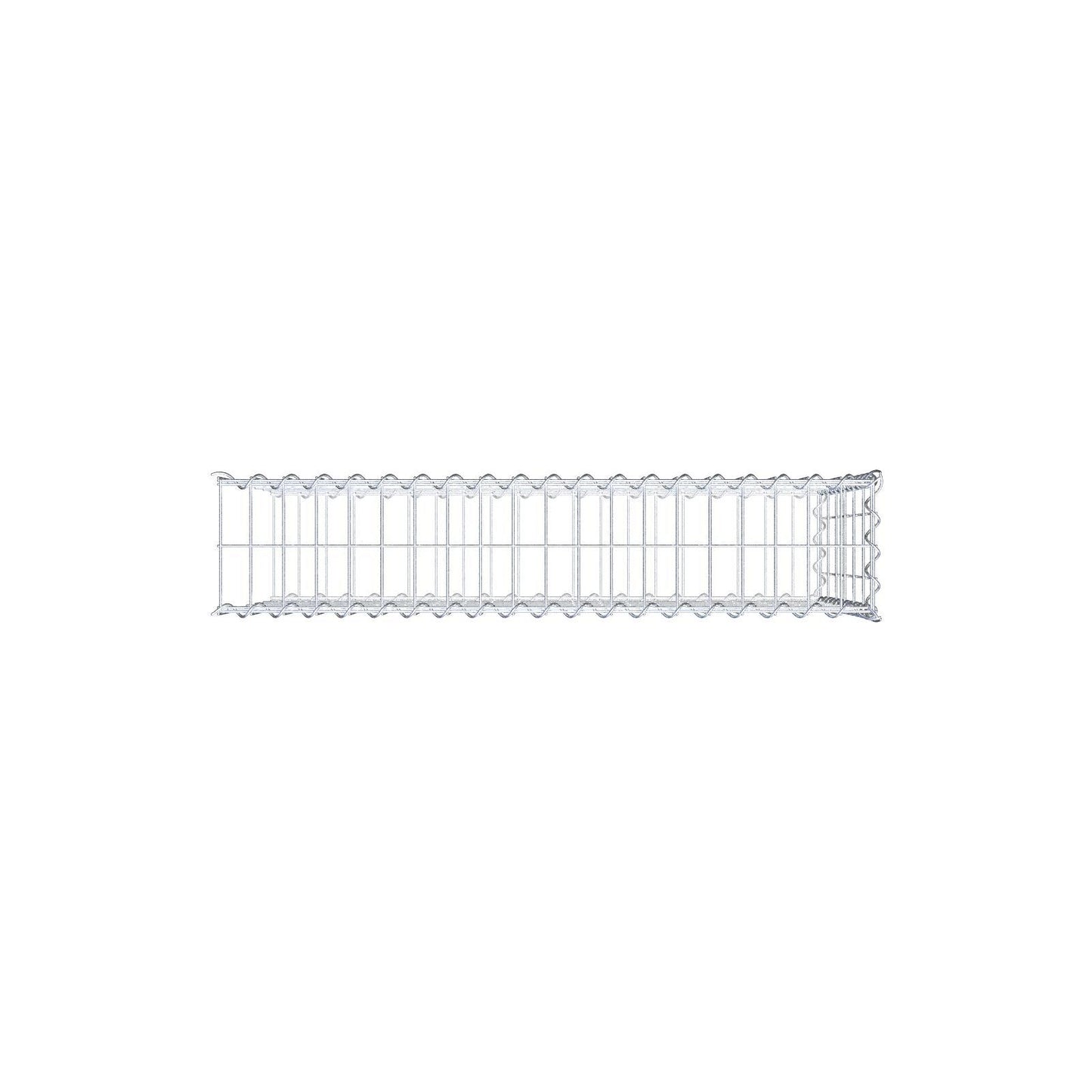 Gabbione aggiuntivo tipo 2 100 cm x 60 cm x 20 cm (L x H x P), dimensione maglia 5 cm x 10 cm, a spirale