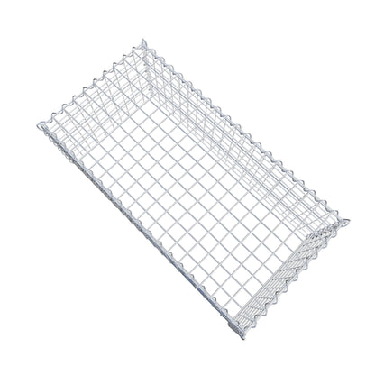 Add-on schanskorf type 3 100 cm x 40 cm x 50 cm (L x H x D), maaswijdte 5 cm x 5 cm, spiraalvormig