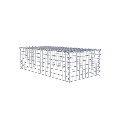 Gavión complementario tipo 3 100 cm x 30 cm x 50 cm (L x A x P), malla 5 cm x 5 cm, espiral