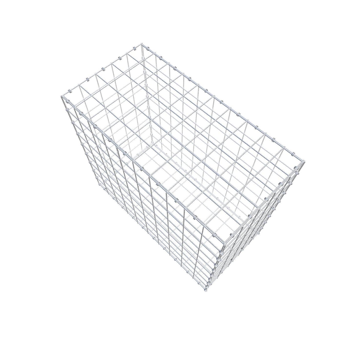 Schanskorf 100 cm x 90 cm x 50 cm (L x H x D), maaswijdte 10 x 10 cm, spiraalring