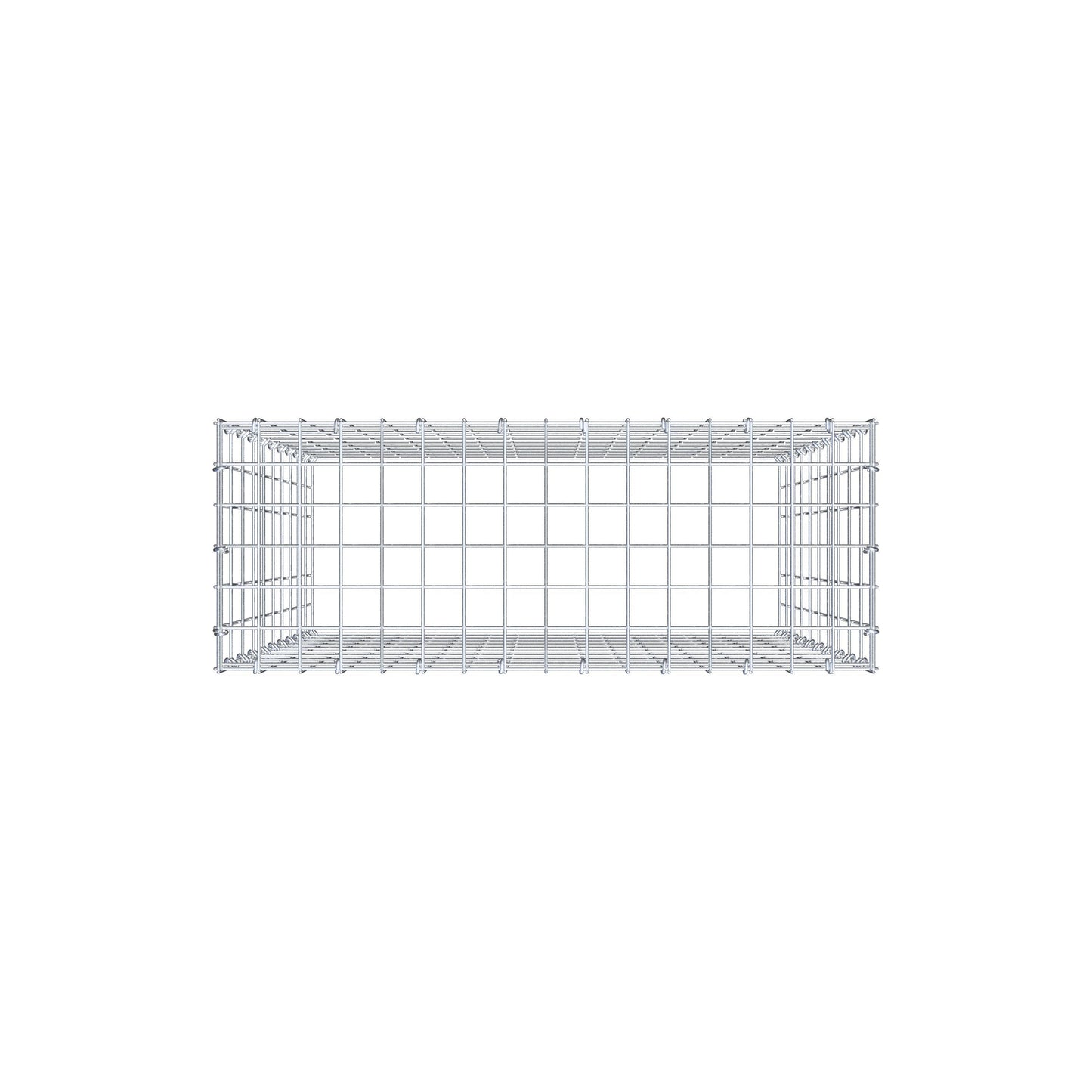 Type 3 oplegkorf 100 cm x 80 cm x 30 cm (L x H x D), maaswijdte 5 cm x 10 cm, C-ring