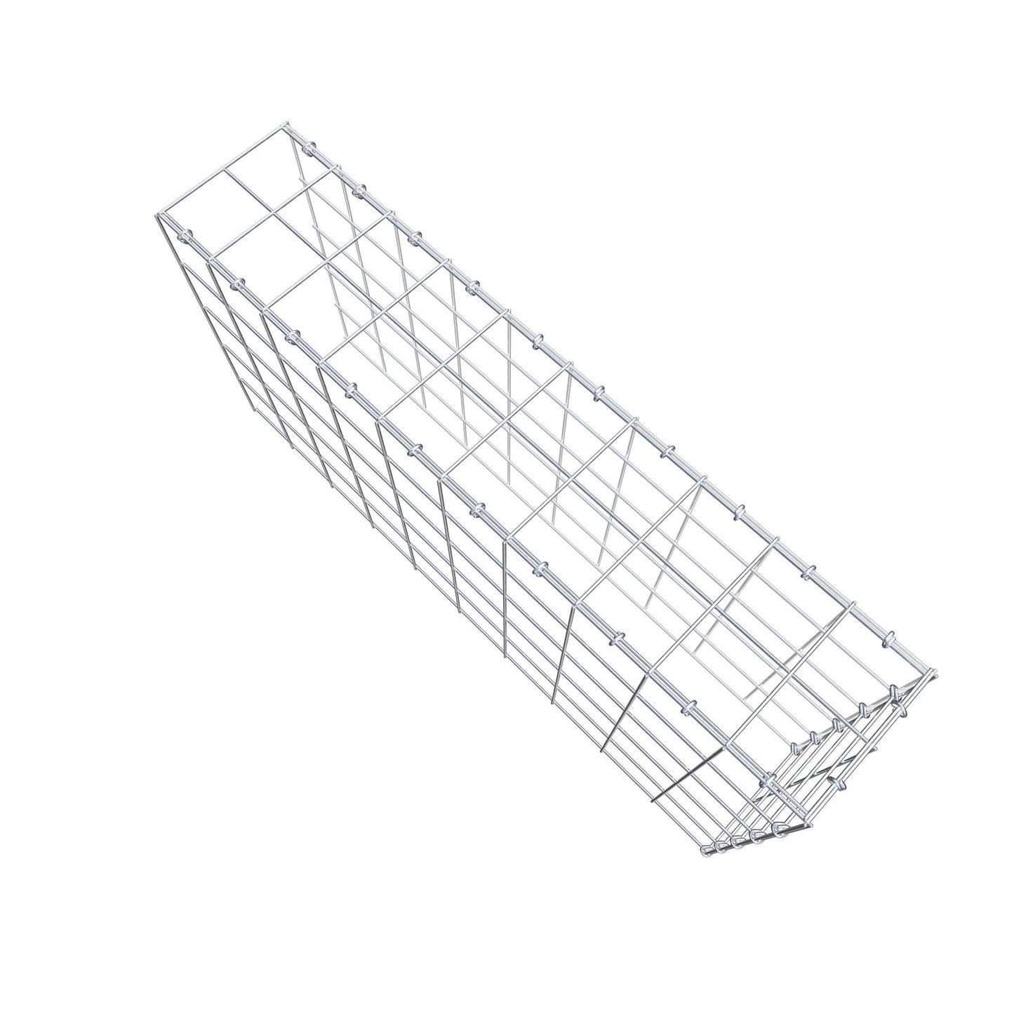 Type 4 oplegkorf 100 cm x 50 cm x 20 cm (L x H x D), maaswijdte 10 cm x 10 cm, C-ring