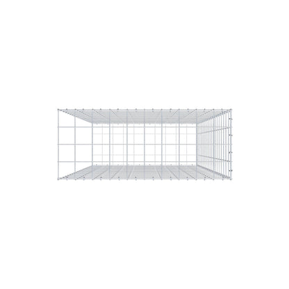 Mounted gabion type 2 200 cm x 100 cm x 40 cm (L x H x D), mesh size 10 cm x 10 cm, C-ring