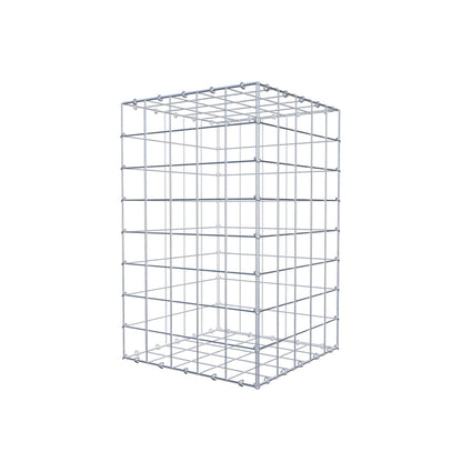 Gabion 80 cm x 50 cm x 50 cm (L x H x D), maskestørrelse 10 cm x 10 cm, C-ring