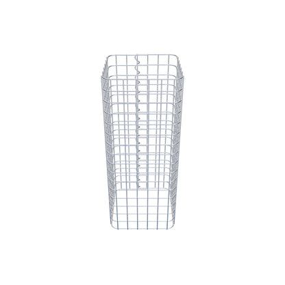 Gabionensäule eckig 32 cm x 32 cm, 80 cm Höhe, MW 5 cm x 5 cm