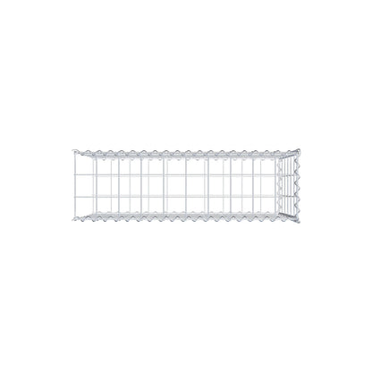 Aangegroeide schanskorf type 2 100 cm x 60 cm x 30 cm (L x H x D), maaswijdte 10 cm x 10 cm, spiraal