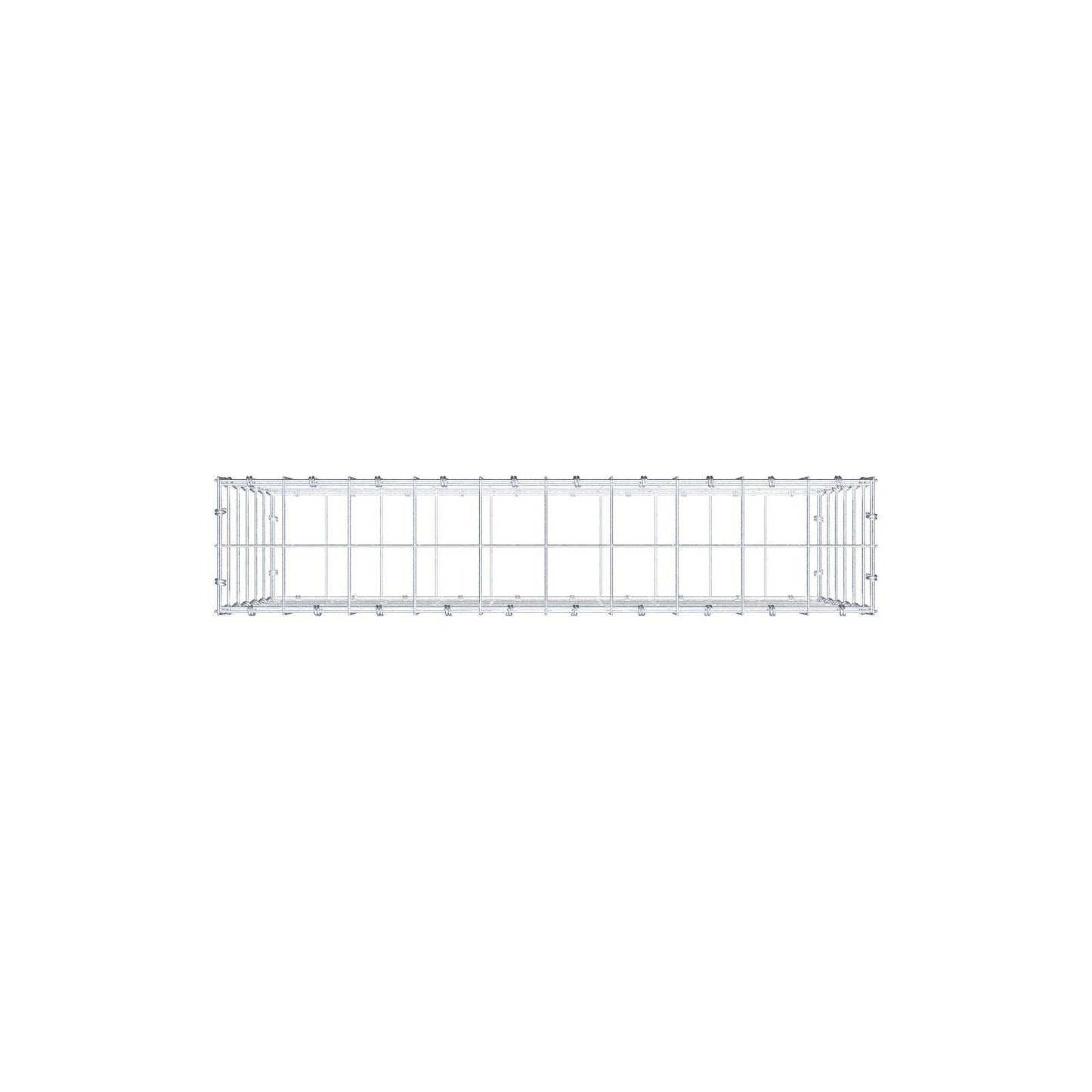 Schanskorf 100 cm x 60 cm x 20 cm (L x H x D), maaswijdte 10 x 10 cm, spiraalring