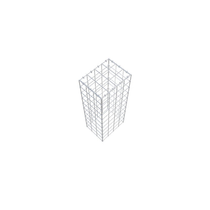 Gavión complementario de tipo 3 100 cm x 30 cm x 40 cm (L x A x P), malla 10 cm x 10 cm, anillo en C