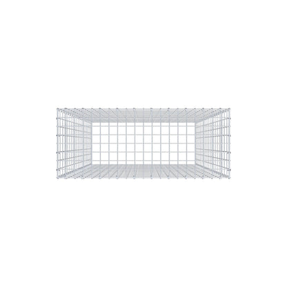 Opzetpaal type 3 200 cm x 100 cm x 40 cm (L x H x D), maaswijdte 5 cm x 10 cm, C-ring