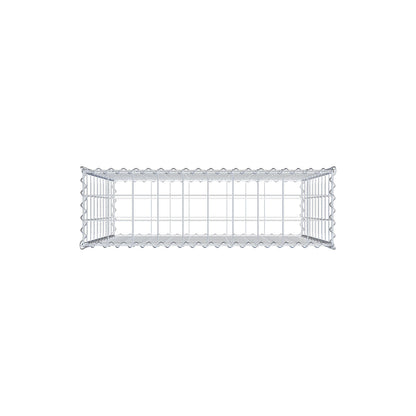Gabion 100 cm x 100 cm x 30 cm (L x H x P), mailles 10 cm x 10 cm, spirale