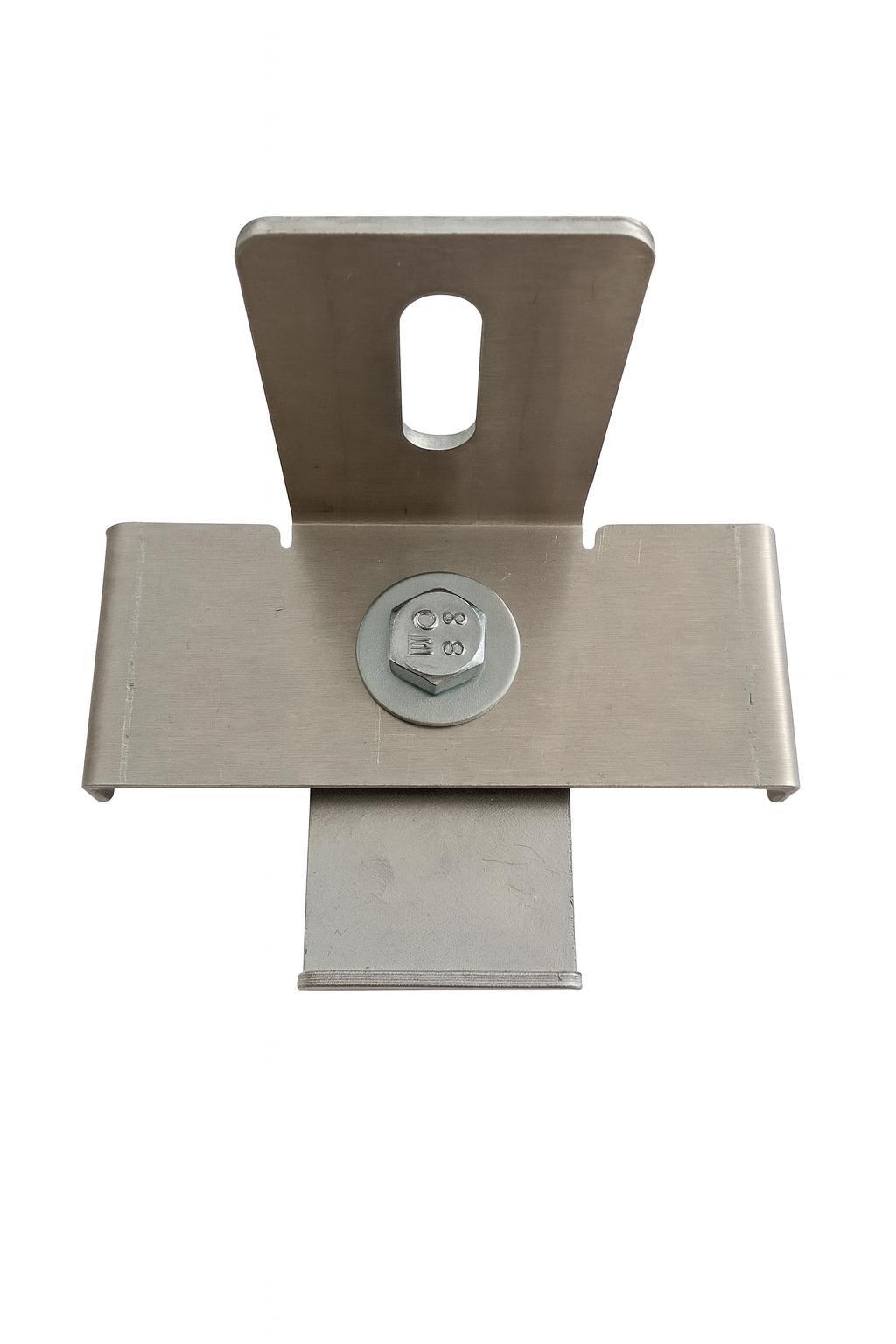 Klämma med stakethållare Maskstorlek 10 x 10 cm, aluminium
