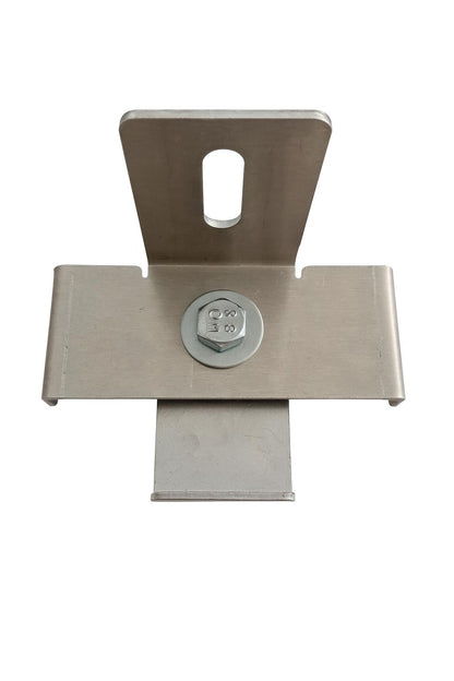 Klämma med stakethållare Maskstorlek 10 x 10 cm, aluminium