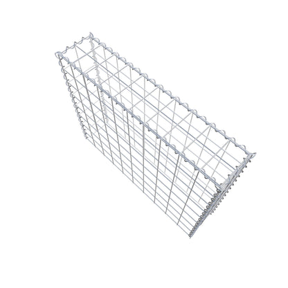 Opvokset gabion type 3 100 cm x 80 cm x 20 cm (L x H x D), maskestørrelse 10 cm x 10 cm, spiral
