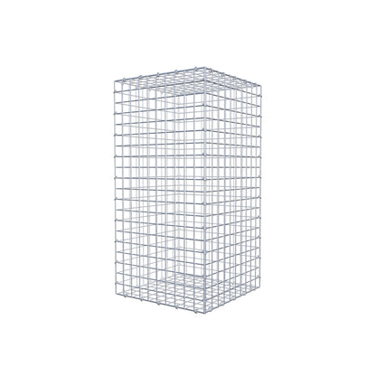 Gavión 100 cm x 50 cm x 50 cm (L x A x P), luz de malla 5 cm x 5 cm, anillo en C