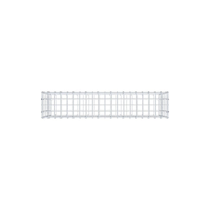 Schanskorf 100 cm x 50 cm x 20 cm (L x H x D), maaswijdte 5 cm x 10 cm, C-ring