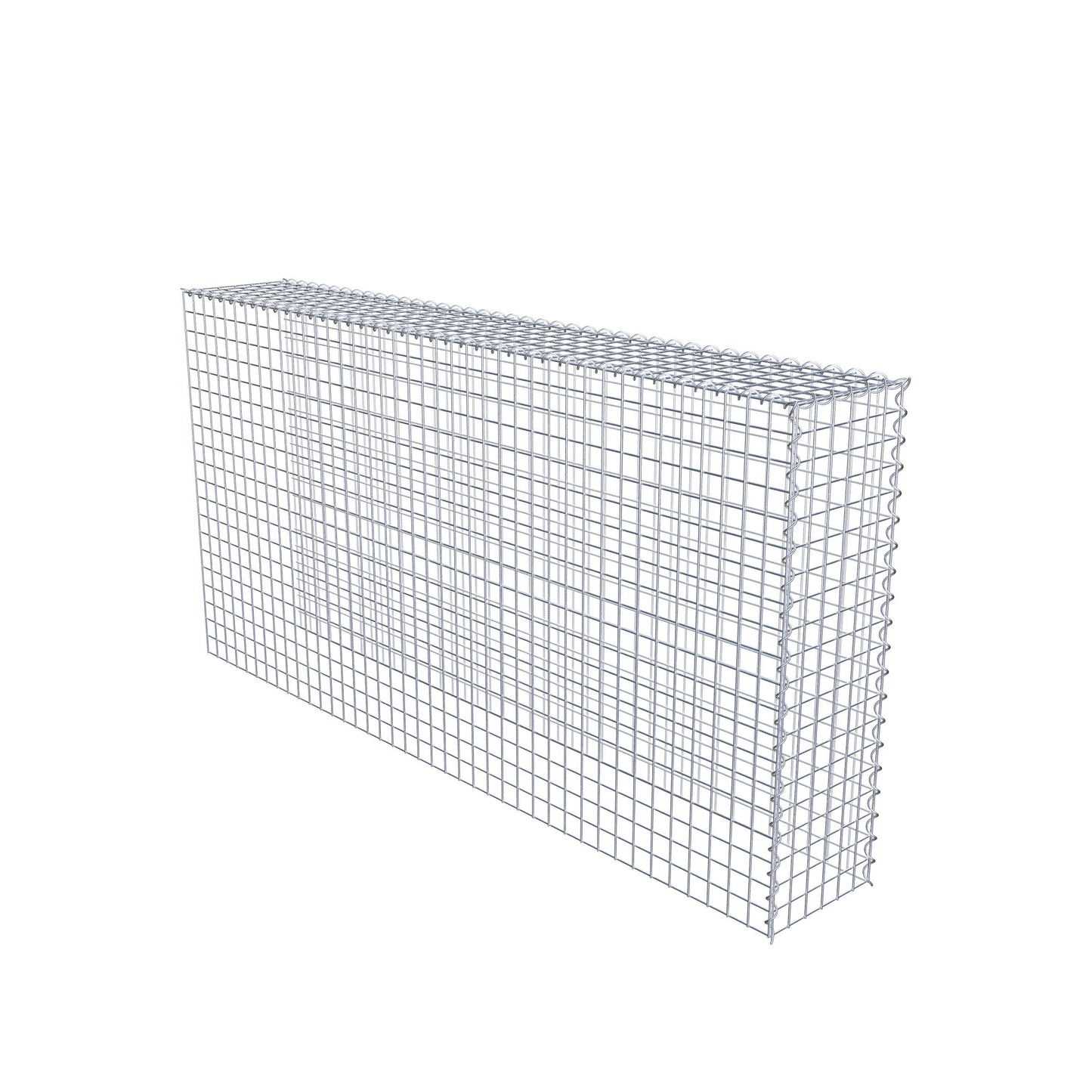 Gabião tipo 4 200 cm x 100 cm x 30 cm (C x A x P), malhagem 5 cm x 5 cm, espiral