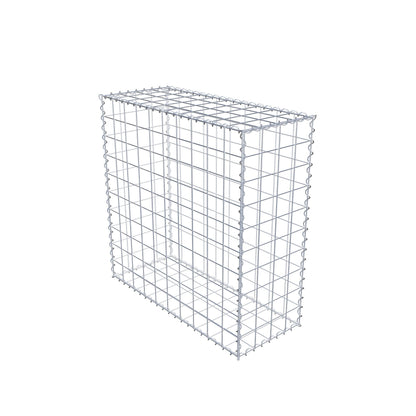 Gabion 100 cm x 100 cm x 40 cm (L x H x D), mesh size 10 cm x 10 cm, spiral