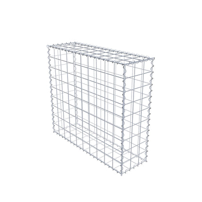 Schanskorf 100 cm x 90 cm x 30 cm (L x H x D), maaswijdte 10 cm x 10 cm, spiraal