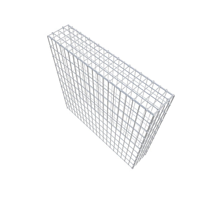 Typ 3 påbyggnadsgabion 100 cm x 100 cm x 20 cm (L x H x D), maskstorlek 5 cm x 10 cm, C-ring