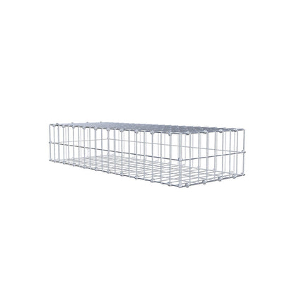 Gabion 100 cm x 20 cm x 40 cm (L x H x D), maskestørrelse 5 x 10 cm, spiralring
