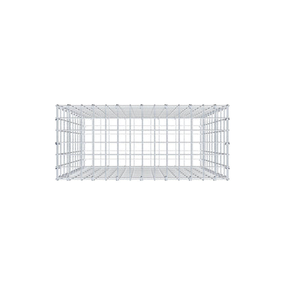 Schanskorf 100 cm x 70 cm x 30 cm (L x H x D), maaswijdte 5 cm x 10 cm, C-ring
