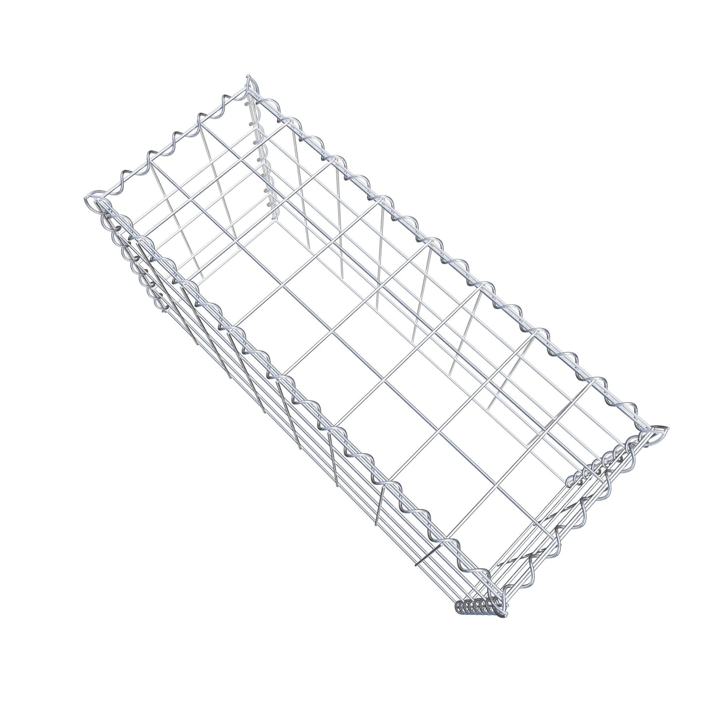 Gabion rapporté type 3 80 cm x 40 cm x 30 cm (L x H x P), mailles 10 cm x 10 cm, spirale