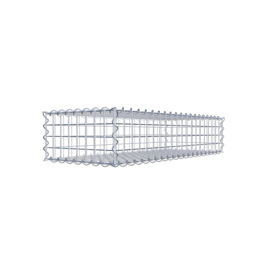 Gabion 100 cm x 20 cm x 40 cm (L x H x D), maskestørrelse 5 cm x 5 cm, spiral
