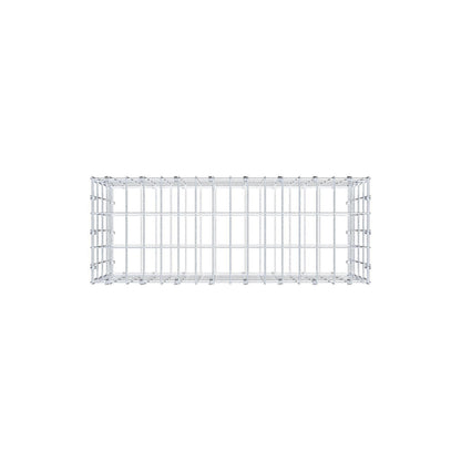 Gabbione 80 cm x 40 cm x 30 cm (L x H x P), maglia 5 x 10 cm, anello a spirale