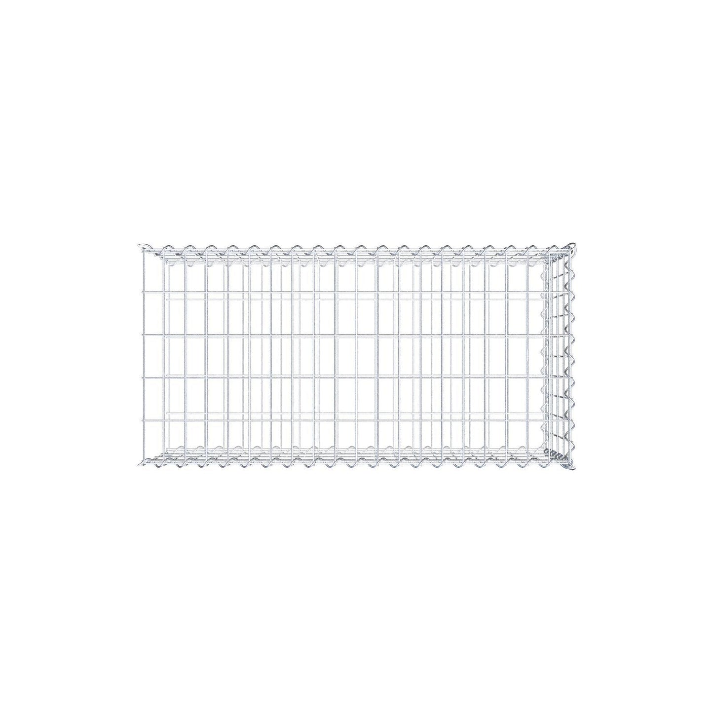 Add-on schanskorf type 2 100 cm x 40 cm x 50 cm (L x H x D), maaswijdte 5 cm x 10 cm, spiraalvormig
