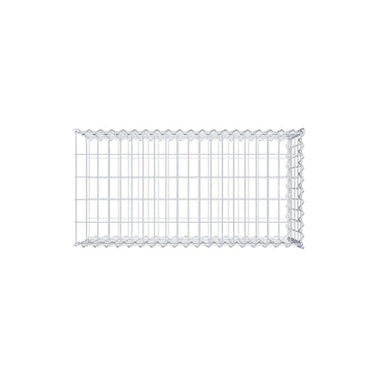 Add-on schanskorf type 2 100 cm x 40 cm x 50 cm (L x H x D), maaswijdte 5 cm x 10 cm, spiraalvormig