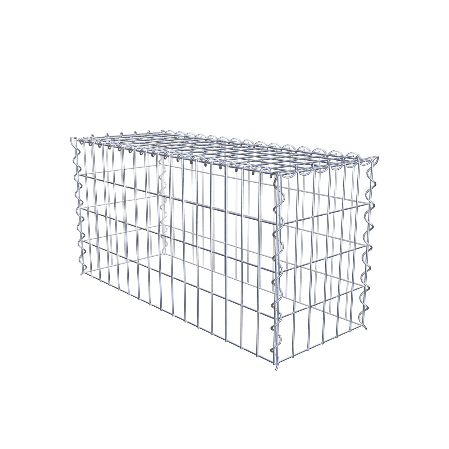 Add-on schanskorf type 3 80 cm x 40 cm x 30 cm (L x H x D), maaswijdte 5 cm x 10 cm, spiraalvormig