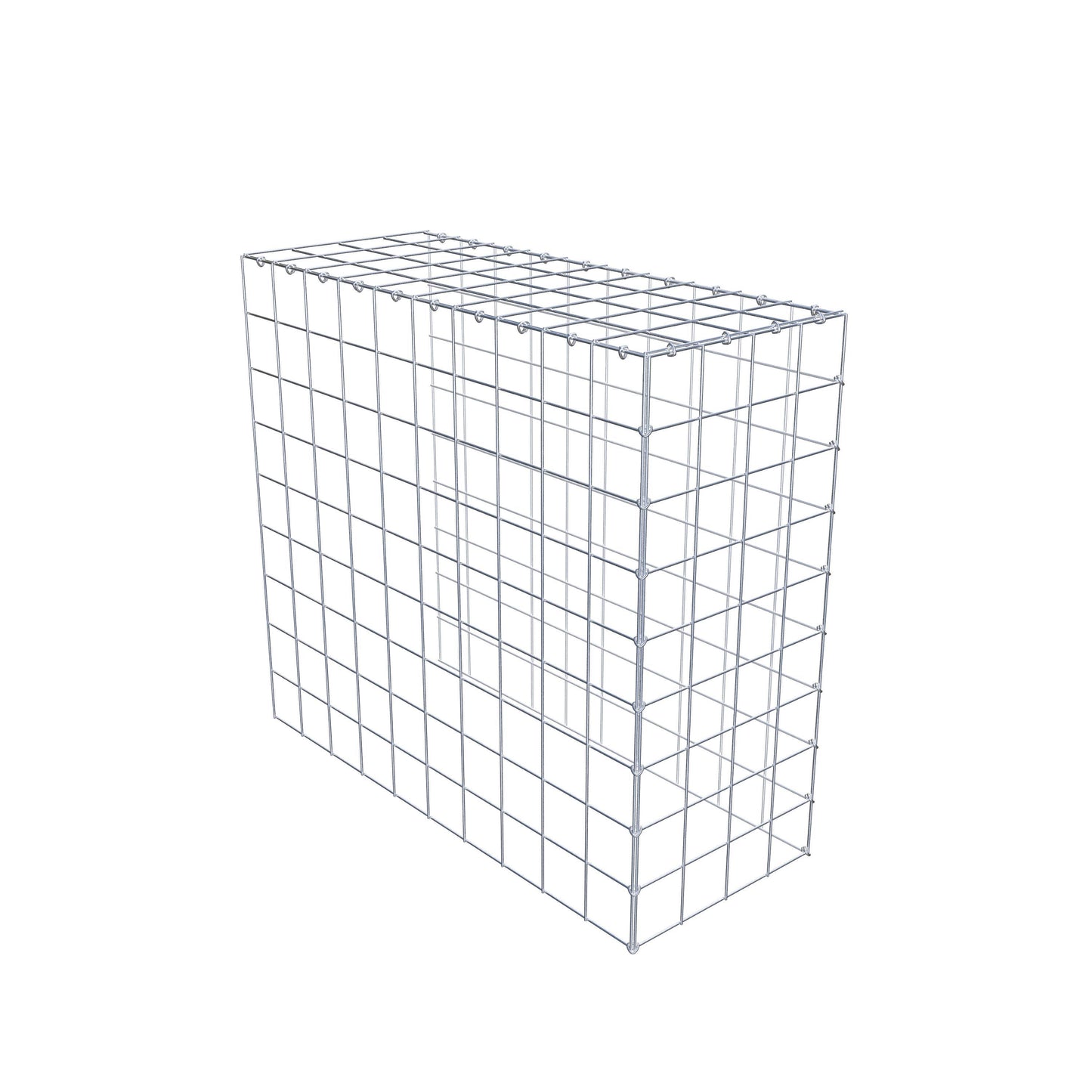 Gavión adicional tipo 4 100 cm x 90 cm x 40 cm (L x A x P), malla 10 cm x 10 cm, anillo en C
