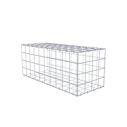 Opzetpaal type 2 100 cm x 40 cm x 40 cm (L x H x D), maaswijdte 10 cm x 10 cm, C-ring