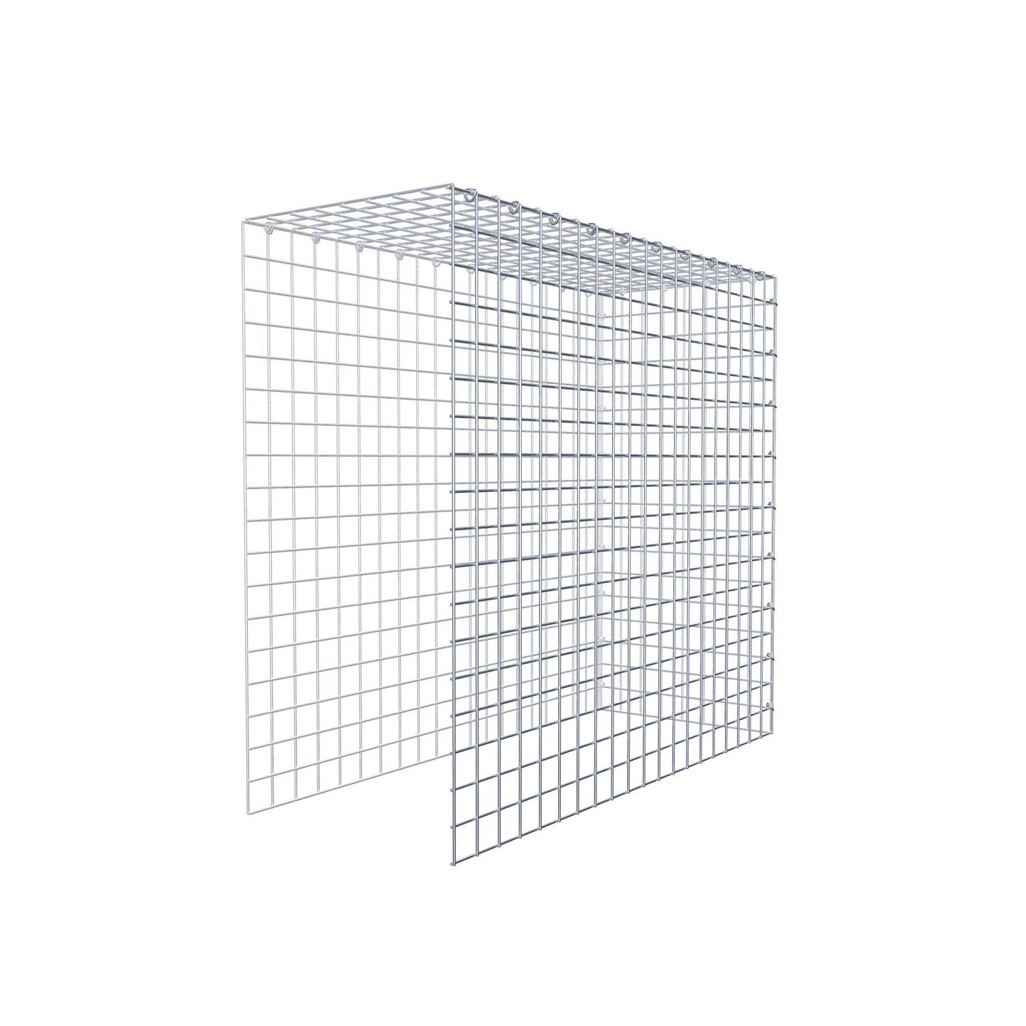 Gavión adicional tipo 4 100 cm x 90 cm x 40 cm (L x A x P), malla 5 cm x 5 cm, anillo en C