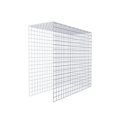Gavión adicional tipo 4 100 cm x 90 cm x 40 cm (L x A x P), malla 5 cm x 5 cm, anillo en C