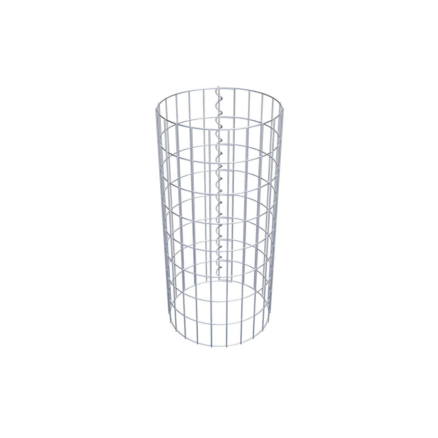 Gabionensäule rund 37 cm Durchmesser, 80 cm Höhe, Maschenweite 5 cm x 10 cm