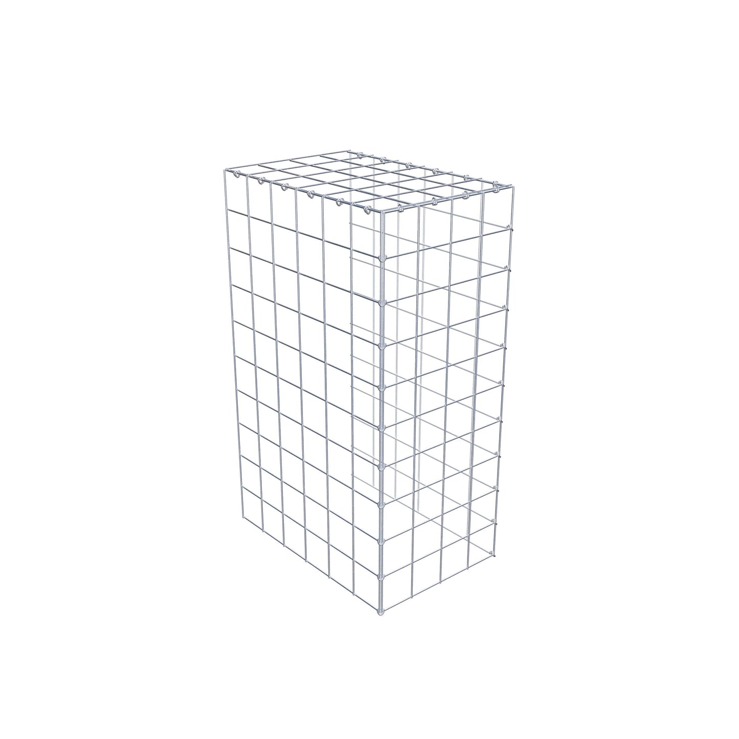 Type 4 oplegkorf 100 cm x 60 cm x 40 cm (L x H x D), maaswijdte 10 cm x 10 cm, C-ring