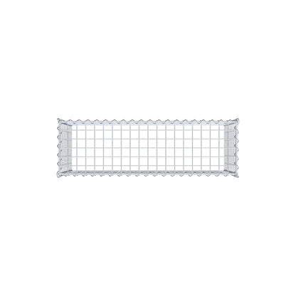 Påväxt gabion typ 3 100 cm x 50 cm x 30 cm (L x H x D), maskstorlek 5 cm x 5 cm, spiral