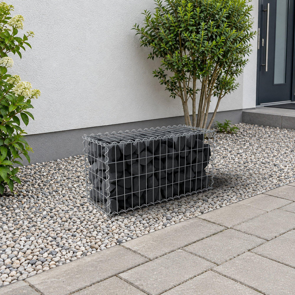Gabion 80 cm x 40 cm x 30 cm (L x H x P), mailles 5 cm x 10 cm, spirale