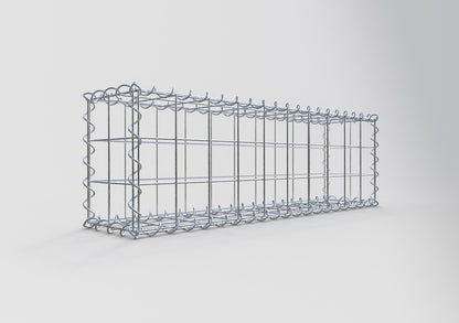 Gabion 100 cm x 30 cm x 20 cm (L x H x D), maskestørrelse 10 cm x 10 cm, spiral